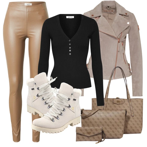 Kombinace Hnědá/Šedá/Khaki/Béžová Neprůhledný Legíny/Formovaná Legína/Kožený legíny/Legíny s Rozparkem/Strečová Kalhoty/Legíny s Vysokým Pasem/Skinny Kalhoty/Jeggings/Tregíny/Legíny Kožený Vzhled/Push up Kalhoty Object