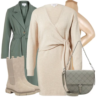 Hedvábí Outfit s Béžová Spodní prádlo/Nezařazené Falke "Zimní outfity"