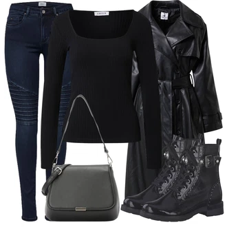 Outfity na zimu Dlouhé / Maxi Viskóza s Černá Dlouhá tylová sukně/Dlouhý Zimní Kabát/Dlouhé Kardigany/Top & košilka/Dlouhé Šaty Edited "Zimní outfity"