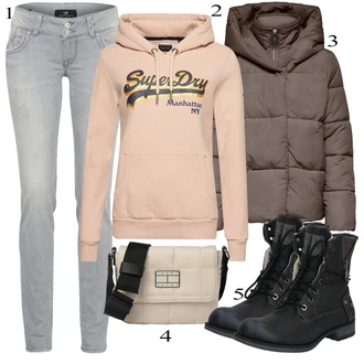 Zimske Outfiti Mom Kavbojke mit Svetlo siva/Siva Ozke Kavbojke/Gležnarji/Kavbojke z Razporkom/Kavbojka z Nizkim Pasom/Kavbojka z Nizkim Pasom/Push up Kavbojke/Regular Fit Kavbojke/Usnjena Jakna/Usnjene Čevlje/Zožene Kavbojke/Moška Usnjena Jakna LTB "Zimska oblačila"Look: Priložnostne, Kul, Francoski, Mom, Lepo, Pametno priložnostno, Transparent, Univerzitetni