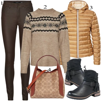 outfit mit Črna Škorenj Rieker "Zimska oblačila"