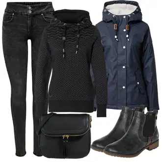 Outfity pro dešťové počasí "Zimní outfity"