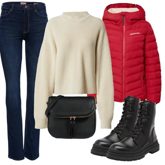 Outfity na zimu s Modrá/Tmavě modrá/Světle modrá Pánské tričko/Kožená bunda/Termální Džíny/Zimní bunda/Džín s Nízkým Pasem/Džíny s Rozparkem/Rovná Džína/Push up Džín/Džíny s Nízkým Sedem/Slim Fit Džíny/Kožené Boty Only "Zimní outfity"