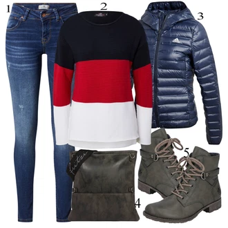 Zimske Outfiti mit Mešane barve Zwillingsherz "Zimska oblačila"