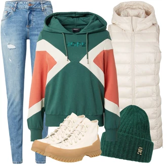 Outfit s Černá Klobouk Čepice Tommy Hilfiger "Zimní outfity"