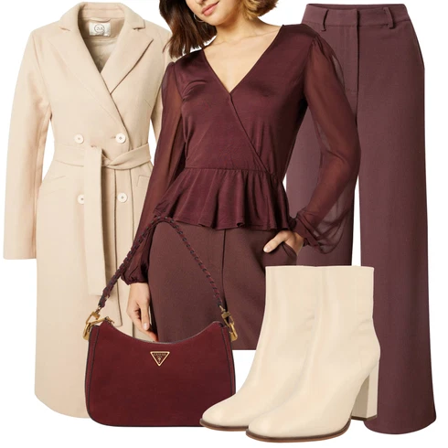 Kombinace Červená/Fialová/Růžová/Hnědá Obleková Kalhoty/Plisovaná kalhoty/Široká Kalhoty/Mušelínové kalhoty/Kalhoty Bootcut/Business Kalhoty/Culotte Kalhoty/Palazzo Kalhoty/Kalhoty se Štěrbinou/Kalhoty s Vysokým Pasem/Marlene Kalhoty guido maria kretschmer women