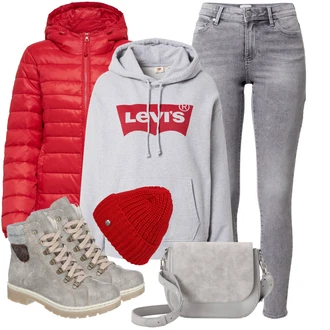 Outfity na zimu s Červená Čepice Zwillingsherz "Zimní outfity"