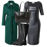 Outfity s koženými šaty image