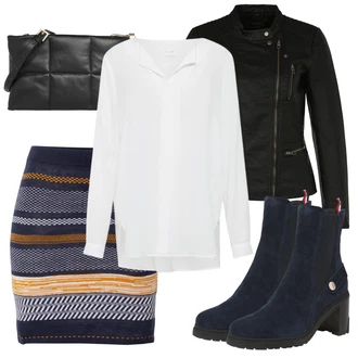 Outfit s Černá Taška Přes Rameno AllSaints "Zimní outfity"