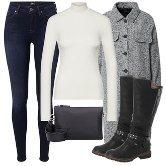 Outfity na zimu Indie s Bílá/Zelená/Hnědá/Černá/Fialová Pletený top/Pletené tričko/Roláková Košile Edited "Zimní outfity"Look: Rad, Emo, Slavnostní, Girlfriend, Indie, Měkká dívka, Egirl, GoGo, Jazz, Krásný