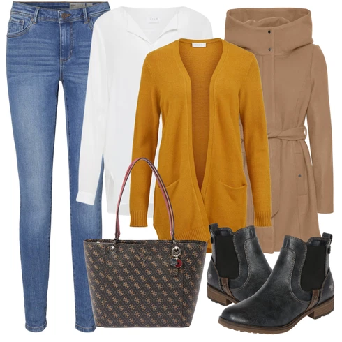 Kombinace Šedá/Hnědá/Béžová/Bílá/Krémová/Khaki Halenkové Body/Blůza s knoflíčkem/Halenka se Stojatým Límcem/Dlouhá Halenka/Halenka s Dlouhým Rukávem/Oversize Halenka/Oversize Muselínová Blůza/Slip-on Halenka/Tunikové Tričko Vila