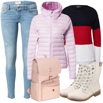 Outfit s Sportovní Bund adidas sportswear "Zimní outfity"