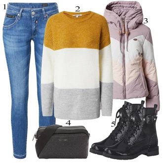 outfit mit Herrlicher "Zimska oblačila"