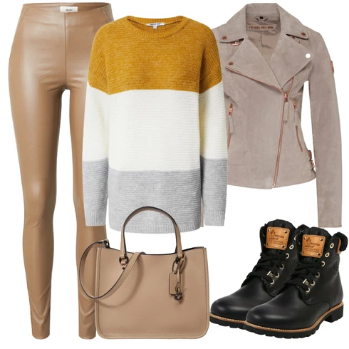 Kombinace Hnědá/Šedá/Khaki/Béžová Neprůhledný Legíny/Formovaná Legína/Kožený legíny/Legíny s Rozparkem/Strečová Kalhoty/Legíny s Vysokým Pasem/Skinny Kalhoty/Jeggings/Tregíny/Legíny Kožený Vzhled/Push up Kalhoty Object