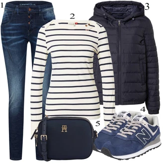 Outfit sa Plava Niska Tenisica New Balance "Tvoj otmjeni outfit"