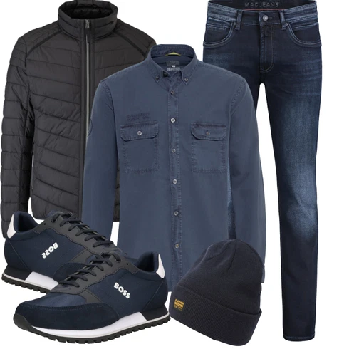 Grau Jeans/Schlaghose MAC kombinieren