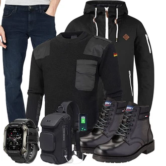 Winter Outfits Leichte Groß mit Schwarz Unkategorisiert Bengux "Cooles Winter Outfit"