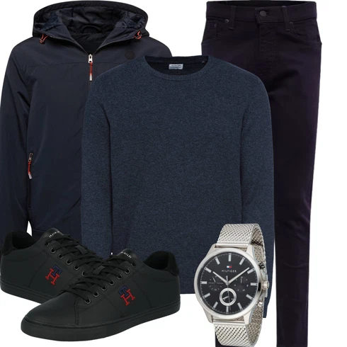 Elegant Dunkelblau/Lila Skinny Hose/Slim Hose/Jeggings/Twill Hose/AnzugHose/Hose mit Schlitz levi's ® kombinierenLook: Uni, Lack, Coole, Old Money, Smart Casual, Schön, Elegant, Unisex, Outdoor