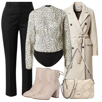 Dlouhé / Maxi Outfit s Šedá Taška Přes Rameno Suri Frey "Elegantní Vzhled"