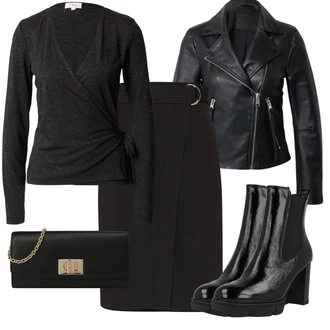 Outfit s Černá AllSaints "Elegantní vzhled"