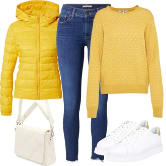 Outfit s Bílá/Krémová Nízká Teniska/Kožené Tenisky/Letní Tenisky/Tenisky s Bočním Zipem/Úzká Teniska Polo Ralph Lauren "Elegantní zimní outfit"