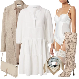 Outfit s Kozačka Chelsea Boty Public Desire "Elegantní zimní outfit"