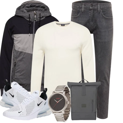 Sportlich Weiß/Creme/Blau Schuh Sommer Sneaker/Schuh Mit Rolle/SkateSchuh/Sneaker Mit Lochmuster Nike Sportswear kombinieren mit Beige Strickjacke JOOP! JeansLook: Esthetische, Classic, Smart Casual, Elegant, Premium, Unisex, Extravagante, Skater, Nerd, Sportlich