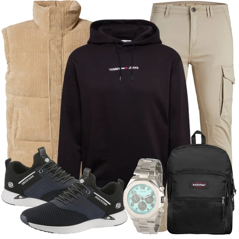 Braun/Beige/Khaki CordWeste DAN FOX APPAREL kombinieren