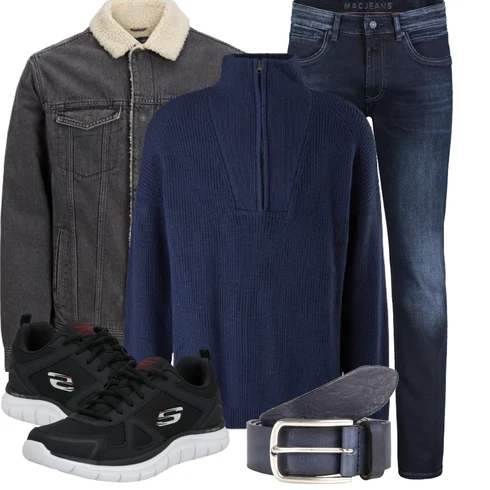 Grau Jeans/Schlaghose MAC kombinieren