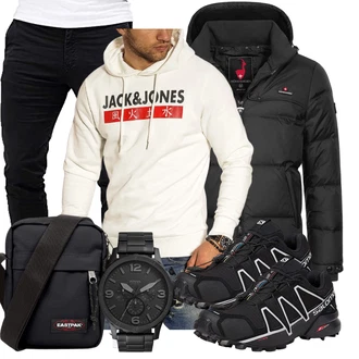 Metallic Outfit mit Schwarz Unkategorisiert Salomon "Freizeit Outfit"