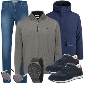 20er Jahre Outfit mit Grau/Rosa/Gelb/Weiß/Beige Sonnenbrille Kapten & Son "Freizeit Outfit"Look: Classic, Edel, Trendige, Glamourös, 50er Jahre, Schick, Vintage, Boho, 20er Jahre, Coole, Ausgefallene