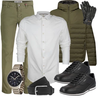 Winter Outfits Golf mit Schwarz Ledergürtel/Casual Gürtel/Frauengürtel Ohne Schnalle/Klassische Gürtel/Breiter Gürtel Vanzetti "Freizeit Outfit"Look: Golf, Tennis, Hockey