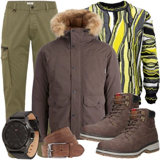 Outfit mit Braun Ledergürtel/Casual Gürtel/Frauengürtel Ohne Schnalle/Klassische Gürtel/Breiter Gürtel Vanzetti "Freizeit Outfit"