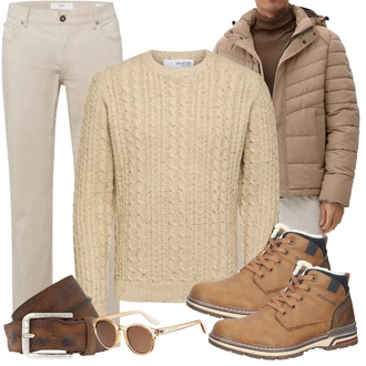 20er Jahre Outfit mit Beige/Braun Sonnenbrille/Brille/Unkategorisiert le specs "Freizeit Outfit"Look: Retro, 80er, 20er Jahre, Classic, Coole, Unisex, Vintage
