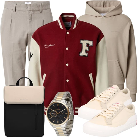Khaki/Beige/Braun Bügelfaltenhose/Boyfriend Hose/Chino Hose/Musselin Hose/Business Hose/Anzughose/Freizeithose DAN FOX APPAREL kombinieren