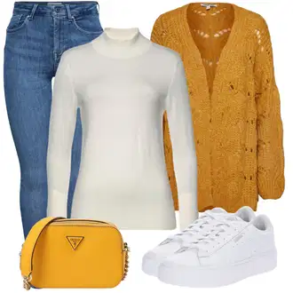 Kombinacije za zimu Vjenčanje Nevesta sa Bijela Niska Tenisica/Tanka tenisica/Tenisica s platformom/Rupičasta tenisica Puma "Lagani outfit"Look: Vjenčanje, Koncer, Škola, Sprovod