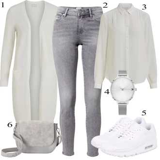 Air Max 90 Outfit sa Bijela/Krem Zumba cipela/gimnastička papuča/Tenisica za fitness/cipela za trčanje/Tenisica za tenis Nike Sportswear "Savršen za zimu"