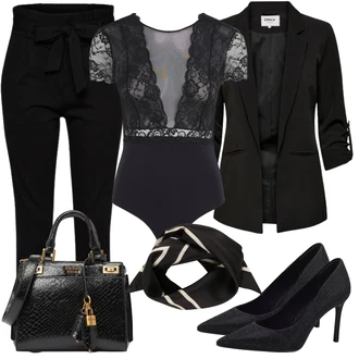 Outfity na zimu s Černá Blůzové Sako/Dlouhý Sako/Neformální Sako/Cargo Sako/Smokingové sako/Oversize Sako/Krátké Sako/Boyfriend Sako/Blejzrové Bund/Kožená Pánská Bund/Kožená bunda pro muže Only "Módní zimní outfit"