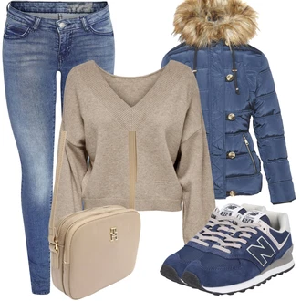 Outfit sa Plava Niska Tenisica New Balance "Odličan look za slobodno vrijeme"