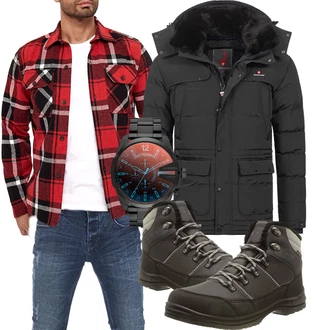 Kunstfell Outfit mit Schwarz Unkategorisiert Höhenhorn "Outfit für den Winter"