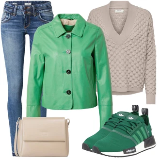 Tropski Outfit sa Tamnozelena/Zeleno cam cipela/Tenisica za fitness/Tenisica za tenis/Obuća za trening/gimnastička papuča/cipela za trčanje Adidas Originals "Outfit za zimu"