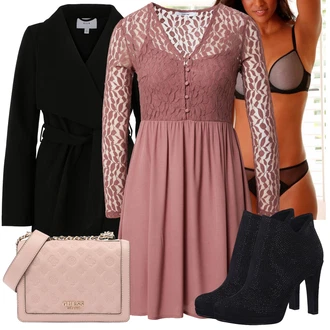 Outfit s Fialová/Černá/Modrá/Béžová Pánské boty ve velikosti 11/Podprsenka s výstřihem push-up/Podprsenka s kosticemi/Trojúhelníkový Podprsenek/Push-Up Podprsenka/Průsvitná podprsenka a podprsenka s kosticí/Bralette/Kožené bundy pro muže/Prsatější střih podprsenky/Podprsenka Bez Kostic/Zmenšující Podprsenek Lascana "Outfity na zimu"