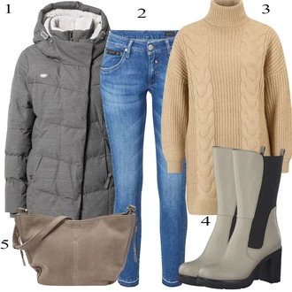 outfit mit Herrlicher "Popolno za zimo"