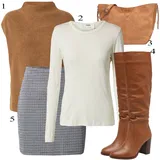 Zimske Outfiti Bela Kratka za dame image