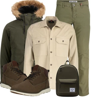 Herbst Outfit mit Braun/Dunkelbraun/Dunkelgrün/Beige Schnürstiefelette/Klassischer Stiefel/Winter Sneaker/Wasserfester Schuh/Gefütterte Stiefelette/Lederjacke/Schnürschuh/Outdoorschuh/Wasserdichter Stiefel Timberland "Perfekt für den Winter"