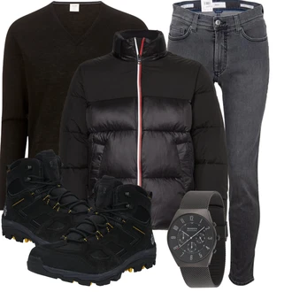 Outfit mit Schwarz Jack Wolfskin "Perfekt für den Winter"