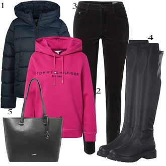 outfit mit Žametna Hlača S.Oliver "Zimska oblačila"