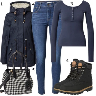 Zimske Outfiti mit Siva Torba za čez ramo Polo Ralph Lauren "Zimska oblačila"