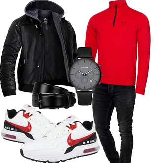 Motorrad Outfit mit Schwarz Außergewöhnliche Jacke/Kapuzenjacke/2in1 Jacke/Reitjacke/Winterjacke/Motorradjacke/Kunstfaserjacke/Jacke mit Seitlichem Reißverschluss/Fliegerjacke Wantdo "Perfekt für den Winter"Look: Motorrad, Reiten, Airsoft, Wandern