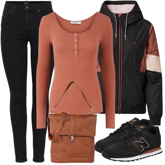 Outfit s ?erná D?íny/Móda Pro Plno?tíhlou/Midi Kabát/Vest Dlouhý svetr VERO MODA "Perfektní na zimu"